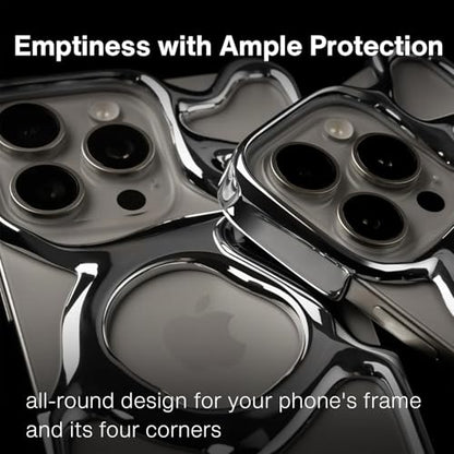 Angry miao Emptiness Phone Case for iPhone 16 Pro Max (Only), MagSafe Compatible, 22g Lightweight, Heat Dissipating, Ample Protection