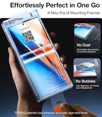 TORRAS Top-Notch Aerospace Glass for Samsung Galaxy S24 Ultra Screen Protector [12Ft Military-Grade Shatterproof] Anti-Scratch Tempered Glass Full Coverage Fit Screen Protector S24 Ultra 6.8" 2-Pack - size: Samsung Galaxy S24 Ultra（6.8 inch）