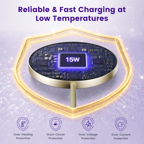 15W Magnetic Fast Charging Pad, Wireless Charger for Apple MagSafe - color: Lemon Yellow*3