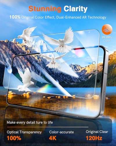 LK 2 Pack for Samsung Galaxy S25 FE Screen Protector [Auto-Dust Removal] - size: Galaxy S25 FE-6.7inch