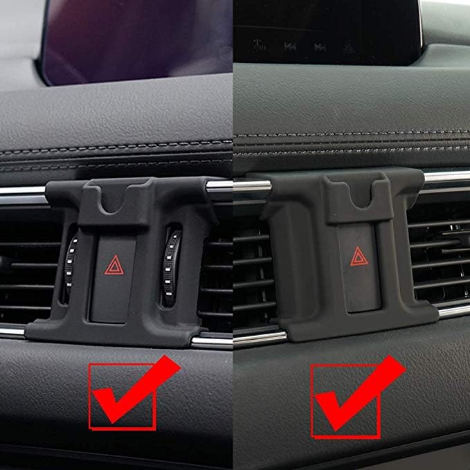 BEERTE Car Phone Holder for Mazda CX-5 2017-2026 CX5 Gravity Phone Mount - color: Carbon Fiber Pattern