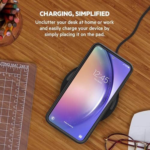 Battery Case for Galaxy A54,Enhanced [12000mAh]Ultra Thin Portable Protective Qi Wireless Charging Case Compatible with Galaxy A54 (6.4inch) Rechargeable Extended Battery Charger Case (Black) - size: for Galaxy A54