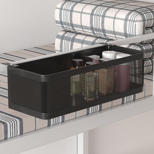 Bedside Caddy Shelf for Bunk Bed, Black, L13.78in*W5.12in*H3.94in - color: Black, size: L13.78in*W5.12in*H3.94in