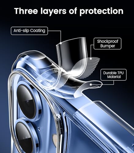 Mkeke Compatible with iPhone 17 Case Clear [Not-Yellowing] [Military-Grade Drop Protection] Shockproof Protective Phone Bumper 6.3 inch - size: for iPhone 17 6.3"