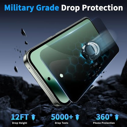 2+2 Pack for Google Pixel 10A Privacy Screen Protector & Camera Lens Protector, Support Fingerprint Unlock, Anti Spy Tempered Glass, Case Friendly, Bubble Free, Easy Installation - size: Google Pixel 10A