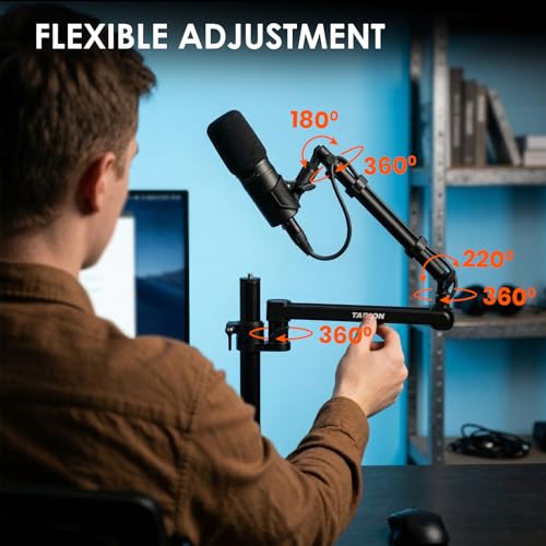 TARION 23.6" Modular Microphone Desktop Extension Boom Arm Titanrig Arm M - size: Arm M (Microphone)