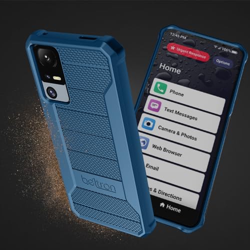 BELTRON Phone Case for Jitterbug Smart 4, Slim Industrial Strength Protective Grip Case with Reinforced Technology for TCL 40XL / Lively Jitterbug Smart4 (Blue) - color: Blue