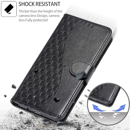 Wallet Case for Samsung Galaxy A16 5G, Black | Women Flip Folio Cover, Embossed PU Leather, Stand, Credit Card Holders Slots, Wrist Strap - color: 3