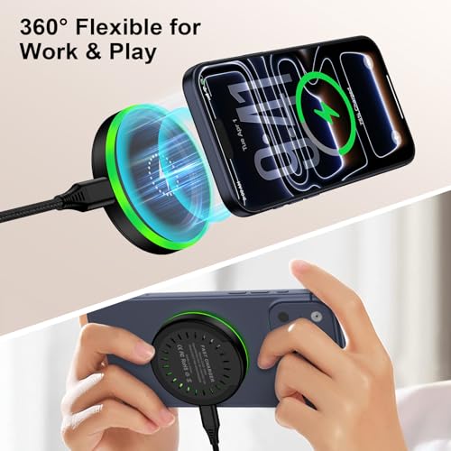 25W Magnetic Wireless Charger Pad for Samsung S26 Ultra S26+ S26 S25 Ultra - color: Black-2