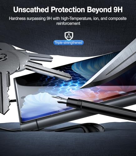 UltraGlass TOP 9H+ Armor for Samsung Galaxy S24 Ultra Screen Protector | NO.1 Military Grade Shatterproof, Screen Protector 24 Ultra Tempered Glass S24Ultra, Longest Durable, Auto Install, 2 Pack - size: S24 Ultra