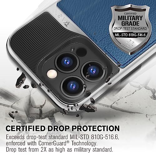 VENA vCommute for iPhone 13 Pro Wallet Case, Blue - color: Blue, size: iPhone 13 Pro
