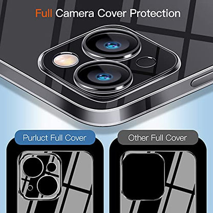 Compatible with iPhone 13 Mini Slim Case,Paper-Thin Transparent Finish Skin Back Case [Non Yellowing] Ultra Protective Cover with Camera Protection 5.4 Inch (Clear) - color: Clear, size: for iPhone 13 Mini 5.4inch