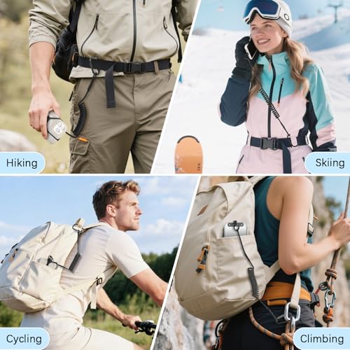 MoKo Retractable Anti-theft Phone Tether Phone Strap with Silicone Sleeve