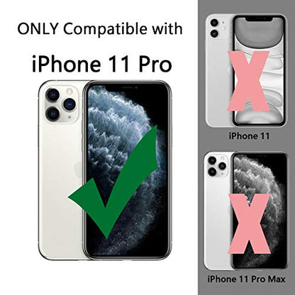 TENOC Phone Case Compatible with iPhone 11 Pro, Black Case Anti-Fingerprint Protective Bumper Matte Cover for 5.8 Inch - color: Black, size: iPhone 11 Pro