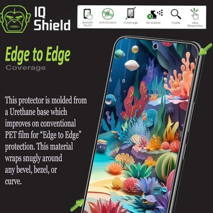 IQShield 2 Pack Screen Protector for Samsung Galaxy S22 5G 6.1 Inch, Easy Install, Anti-Scratch, Anti-Bubble, Clear TPU Film - size: 6.1-INCH