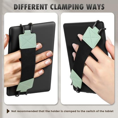 MoKo Security Hand-Strap for 6-8" Kindle eReaders Fire Tablets, Mint Green - color: Mint Green, style: Black Strap
