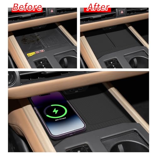 SMABEE Center Console Protective Mat for ES 300h/350e/350h/500e 2026 - size: Wireless Charging Mat