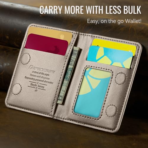 Defencase for Magsafe Wallet Magnetic Card Holder RFID Blocking, Titanium - color: Fashion Desert Titanium