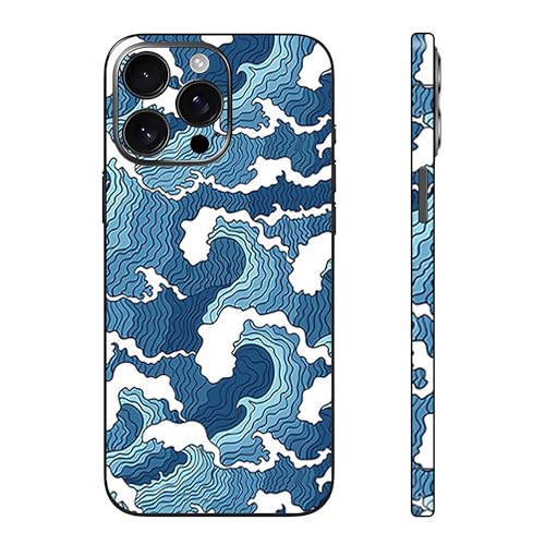 Skin Wrap Compatible with 13/14/15/16/17 Pro Max (Blue, 15 Pro Max) - color: Blue, size: 15 Pro Max