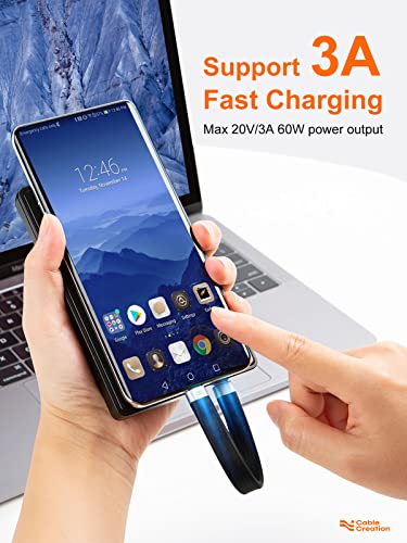CableCreation Short USB C Cable 5inches, 60W PD Fast Charging Type C Cable - style: USBC 3.1 to USBC