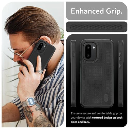 TUDIA MergeGrip Designed for OnePlus 15R Case 5G (2026) - [Military Grade Drop Tested] Dual Layer Shockproof Slim Rugged Tough Protective Phone Cases Cover (Black) - color: Black