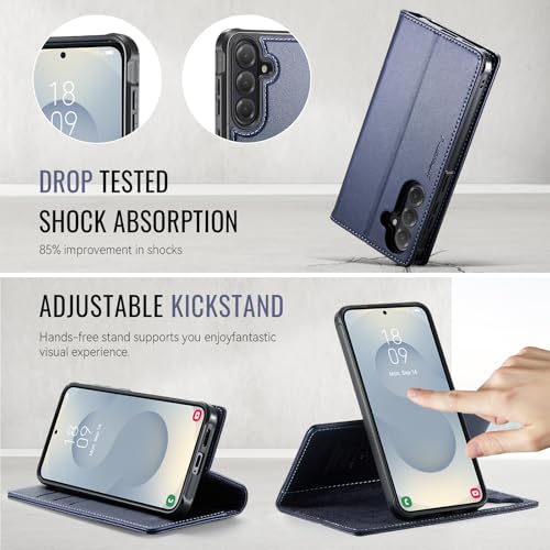 for Samsung Galaxy S26 5G 2in1 Detachable Wallet Case, Deep Blue - color: (Detachable 2 in 1)-Deep Blue, size: Galaxy S26