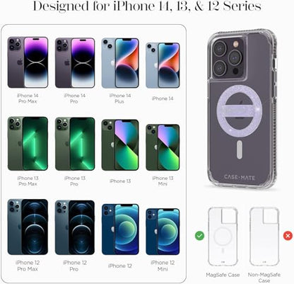 Case-Mate Magnetic Phone Loop Grip - MagSafe Holder - Purple Sparkle - color: Purple Sparkle