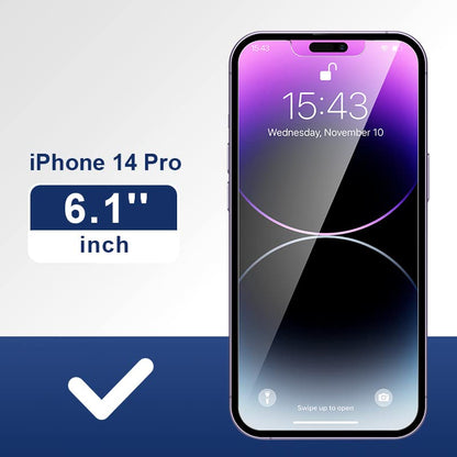 ImpactStrong Anti-Spy Privacy Screen Protector for iPhone 14 Pro (6.1-Inch), 9H Tempered Glass, Shatter-Resistant, Anti-Scratch, Easy Install Kit, Case Friendly, 2-Pack - size: iPhone 14 Pro