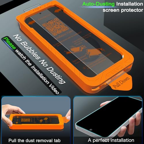IMBZBK Privacy Screen Protector for Samsung Galaxy S25 Plus, 3+3 Pack
