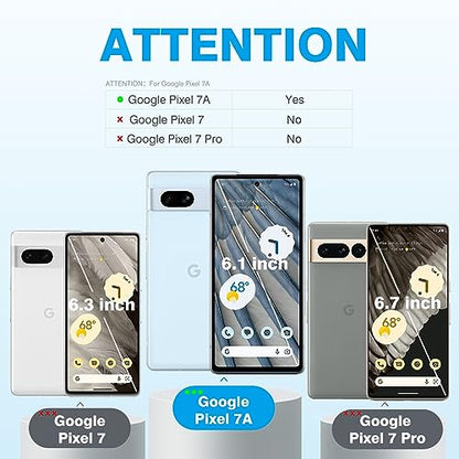 OMOTON Screen Protector for Google Pixel 7A 5G 6.1 Inch, 3 Pack - size: Pixel 7a - 6.1 Inch