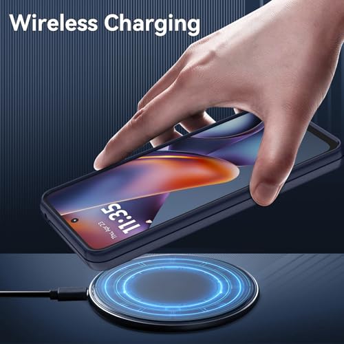 for Motorola Moto G 5G 2025/2026 Case with HD Screen Protector, Moto G Play 2026 Heavy Duty Shockproof Military Grade Full Body Protection Phone Cover (Dk Blue) - color: Dk Blue