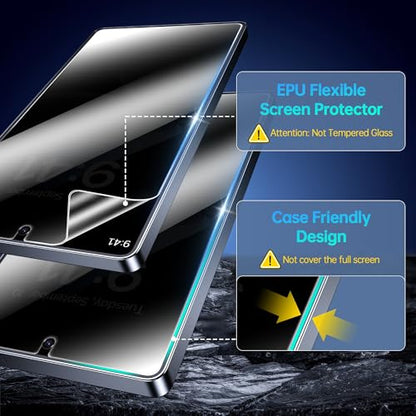3 Pack for Samsung Galaxy S24 Ultra Privacy Screen Protector 100% Fingerprint Unlock Compatible, Anti-Spy Flexible EPU Protective Film, Case Friendly, Scratch-Resistant, Sensitive Touch - size: Samsung Galaxy S24 Ultra