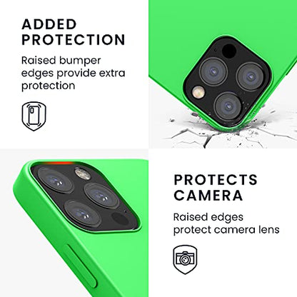 kwmobile Case Compatible with Apple iPhone 12 / iPhone 12 Pro Case - TPU Silicone Phone Cover with Soft Finish - Lime Green - color: lime green, size: iPhone 12 / iPhone 12 Pro