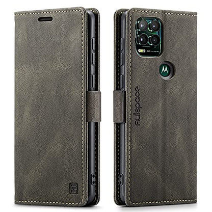 HAII Case for Moto G Stylus 5G 2021,PU Leather Folio Flip Wallet Case with Card Holster Stand Kickstand Magnetic Closure Shockproof Phone Cover for Motorola Moto G Stylus 5G 2021 (Coffee) - color: Coffee