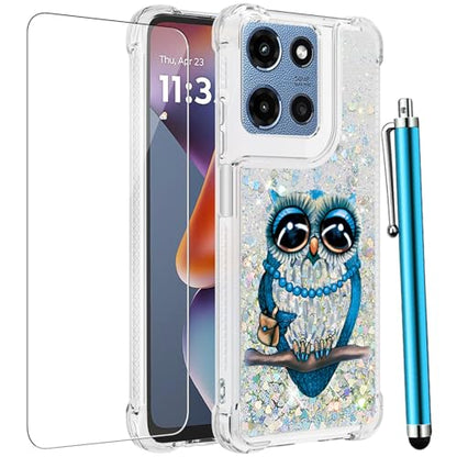 for Moto G 2025/2026 Case, Moto G Play 2026 Phone Case, Owl - color: Sliver