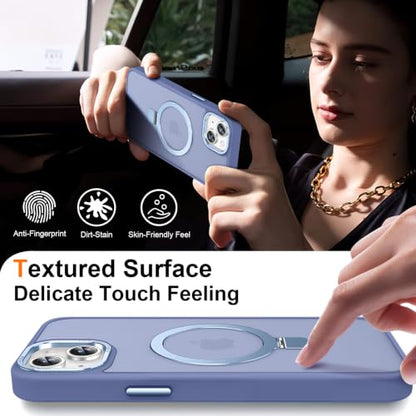 Magnetic for iPhone 15 Plus Case with Ring Stand, Sierra Blue - color: Sierra Blue, size: Iphone 15 Plus 6.7 inches