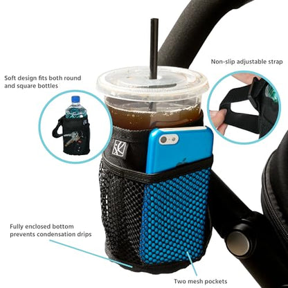 J.L. Childress Universal Cup N Stuff Stroller Cup & Phone Holder, Black - color: Black, size: 1 Count (Pack of 1)