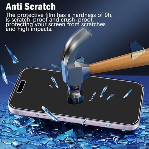MAYtobe 2-Pack Matte Screen Protector for Apple iPhone 17 Tempered Glass | Anti-Fingerprint, Smooth as Silk, Anti Scratch, Easy to Install, Anti-Reflection - size: iPhone 17 (Matte)