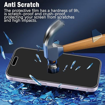 MAYtobe 2-Pack Matte Screen Protector for Apple iPhone 17 Tempered Glass | Anti-Fingerprint, Smooth as Silk, Anti Scratch, Easy to Install, Anti-Reflection - size: iPhone 17 (Matte)
