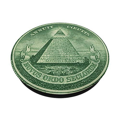 Pyramid sign part one dollar banknote PopSockets PopGrip: Swappable Grip for Phones & Tablets