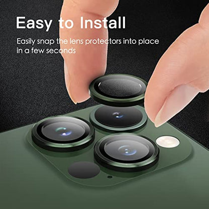 JETech Camera Lens Protector for iPhone 13 Pro Max/13 Pro, Alpine Green - color: Alpine Green