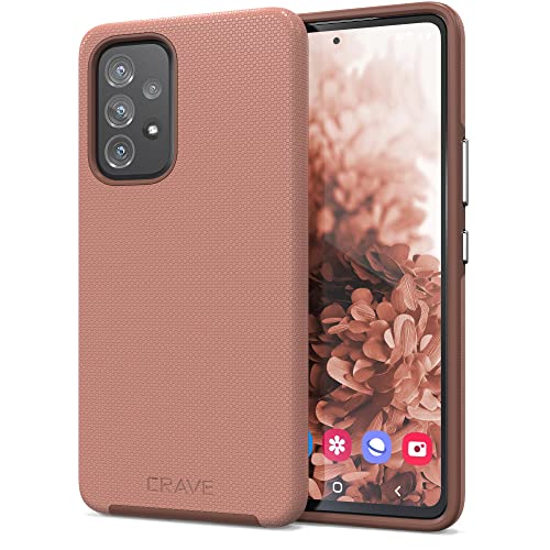 Crave for Samsung Galaxy A53 Case, Shockproof Protection Dual Layer Case for Galaxy A53 5G (6.5 inch) - Blush - color: Blush