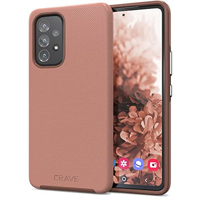 Crave for Samsung Galaxy A53 Case, Shockproof Protection Dual Layer Case for Galaxy A53 5G (6.5 inch) - Blush - color: Blush