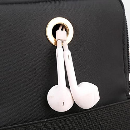 Women Crossbody Cell Phone Purse Case Armband Bag for iPhone 12 13 Mini 14 15 Plus 11 Pro Max Google Pixel 6a 7a 8a 6 7 8 Pro - color: Black-feather