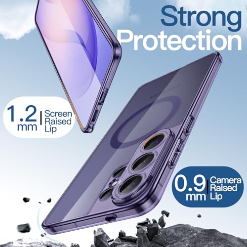 JETech Magnetic Case for Galaxy S26 Ultra, Heron Purple | Compatible with MagSafe, Full Camera Lens Protection, Shockproof Protective Phone Cover, Scratch Resistant Clear Back - color: Heron Purple, size: Galaxy S26 Ultra