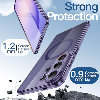 JETech Magnetic Case for Galaxy S26 Ultra, Heron Purple | Compatible with MagSafe, Full Camera Lens Protection, Shockproof Protective Phone Cover, Scratch Resistant Clear Back - color: Heron Purple, size: Galaxy S26 Ultra