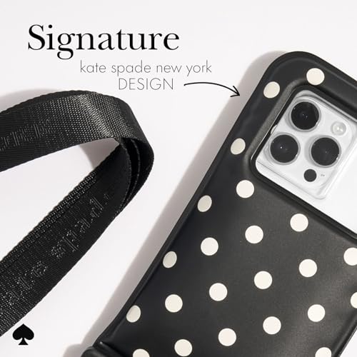 kate spade new york IP68 Floating Waterproof Phone Pouch - Picture Dot | Stylish Touchscreen Floating Waterproof Phone Case w/Crossbody Lanyard - Fits All Phones -Beach Cruise Ship Travel Essentials - color: Picture Dot