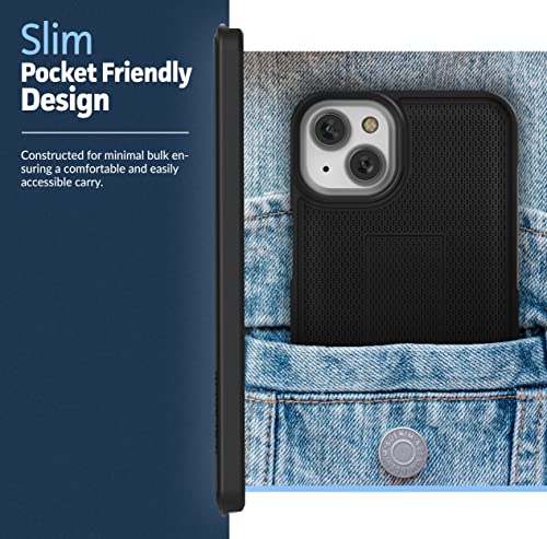Encased DuraClip Holster Designed for iPhone 14 Plus Case with Belt Clip and Kickstand (Matte Black) (iPhone 14+) - size: iPhone 14 PLUS