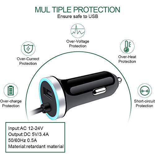 USB C Car Charger, 3.4A Fast Charging Car Charger for Samsung Galaxy S26