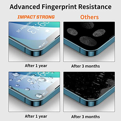 ImpactStrong 3-Pack Shatterproof Tempered Glass Screen Protector for iPhone 16e/iPhone 14/iPhone 13/iPhone 13 Pro [Easy Installation Frame] [Bubble Free] [9H Hardness] [Full Coverage] Case Friendly - size: iPhone 16e/14/13/13 Pro